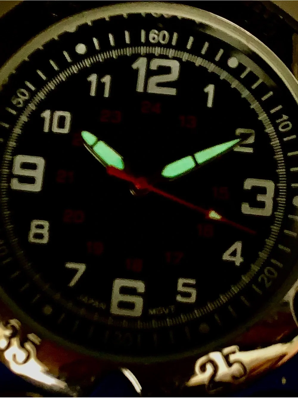 ALLUDE Men’s Women’s Unisex Belt Loop Military Field Watch Works New Batt